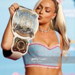 Liv Morgan Instagram - This Barbie is a WWE Champion ✨💞 Thank you for having me @wbpictures @mattel 🖤🙏 & Thank you to the very best glam squad a Barbie could ask for 🥹 Styled by: @kingtroi Hair: @hayleyheckmann Makeup: @erosmua Tan: @isabelalysa Los Angeles, California