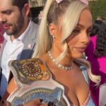 Liv Morgan Instagram - This Barbie is a WWE Champion ✨💞 Thank you for having me @wbpictures @mattel 🖤🙏 & Thank you to the very best glam squad a Barbie could ask for 🥹 Styled by: @kingtroi Hair: @hayleyheckmann Makeup: @erosmua Tan: @isabelalysa Los Angeles, California