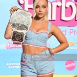 Liv Morgan Instagram - This Barbie is a WWE Champion ✨💞 Thank you for having me @wbpictures @mattel 🖤🙏 & Thank you to the very best glam squad a Barbie could ask for 🥹 Styled by: @kingtroi Hair: @hayleyheckmann Makeup: @erosmua Tan: @isabelalysa Los Angeles, California
