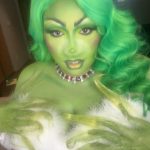 Lizzo Instagram - This grinch costume is the only thing saving me from depression rn 💚