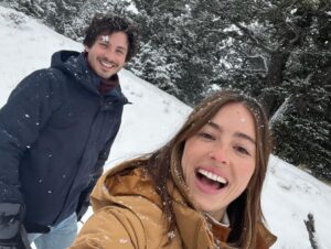 Logan Lerman Instagram - Yesterday was my best friend’s birthday. She truly makes every day better and brighter. I wake up every morning feeling like  the luckiest guy in the world knowing I have this one in my life. This bday we learned how to ski. Here’s to many more adventures together. Love you, Anita. @analuisacorrigan