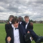 Louis Partridge Instagram – Men in black apart from this nob who decided to turn up in a grey car boot sale suit