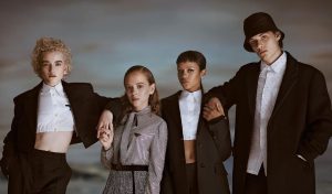 Louis Partridge Instagram - Midwinter’s Night Dream with these beautiful people 🖤 #prada #pradaholiday21