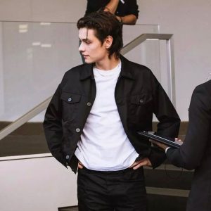 Louis Partridge Instagram - 🖤 Watching from the sidelines is far less stressful than walking, as you can tell by my elated expression. Thanks for having me back Prada, was a blast