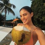 Lovi Poe Instagram – Just me, myself, and my buko juice ☺️🥥