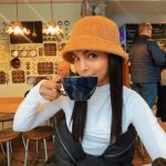 Lovi Poe Instagram – Me and my coffee oblivious to the world 😌☕️ Brighton