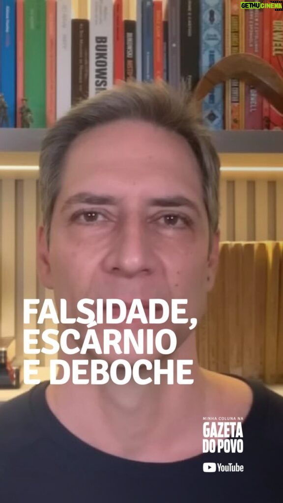 Luís Ernesto Lacombe Instagram - FALSIDADE, ESCÁRNIO E DEBOCHE - minha coluna na GAZETA DO POVO @gazetadopovo #opinião #artigo #coluna #crônica #jornalismo #jornalista #colunista #cronista #articulista #jornal #gazetadopovo #gazeta