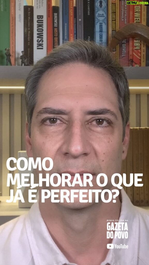 Luís Ernesto Lacombe Instagram - COMO MELHORAR O QUE JÁ É PERFEITO? - minha coluna na GAZETA DO POVO @gazetadopovo #opinião #artigo #coluna #crônica #jornalismo #jornalista #colunista #cronista #articulista #jornal #gazetadopovo #gazeta