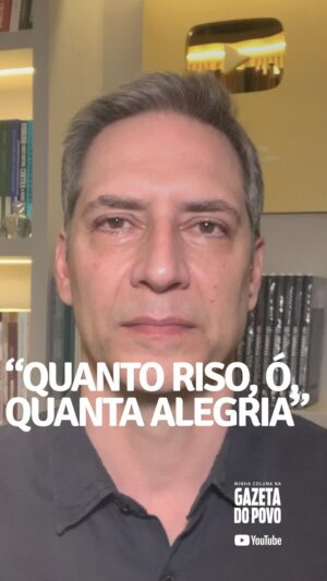 Luís Ernesto Lacombe Instagram - “QUANTO RISO, Ó, QUANTA ALEGRIA” - minha coluna na GAZETA DO POVO

@gazetadopovo

#opinião #artigo #coluna #crônica #jornalismo #jornalista #colunista #cronista #articulista #jornal #gazetadopovo #gazeta