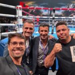 Luís Figo Instagram - Showtime !!! Great experience watching the thrilling the #BattleofTheBaddest in Riyadh. @tysonfury @francisngannou @laliga 💪🤘🥊 Riyadh, Saudi Arabia