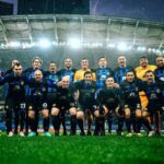 Luís Figo Instagram - Geo 11- Inter forever 0-2 siempre una bella emozione entrare en campo con questa maglia.💙🖤💙🖤Grazie Georgia Batumi, Georgia