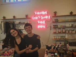 Lucas Jade Zumann Instagram - A ginormous thanks to Lauren Singer for everything you do! You're a huge inspiration for a lot of people, myself included. Thanks for showing me around the Packagefree Store! If you're not familiar with the Waste Free Movement and are interested, check out Lauren's blog, Instagram and YouTube. @trashisfortossers