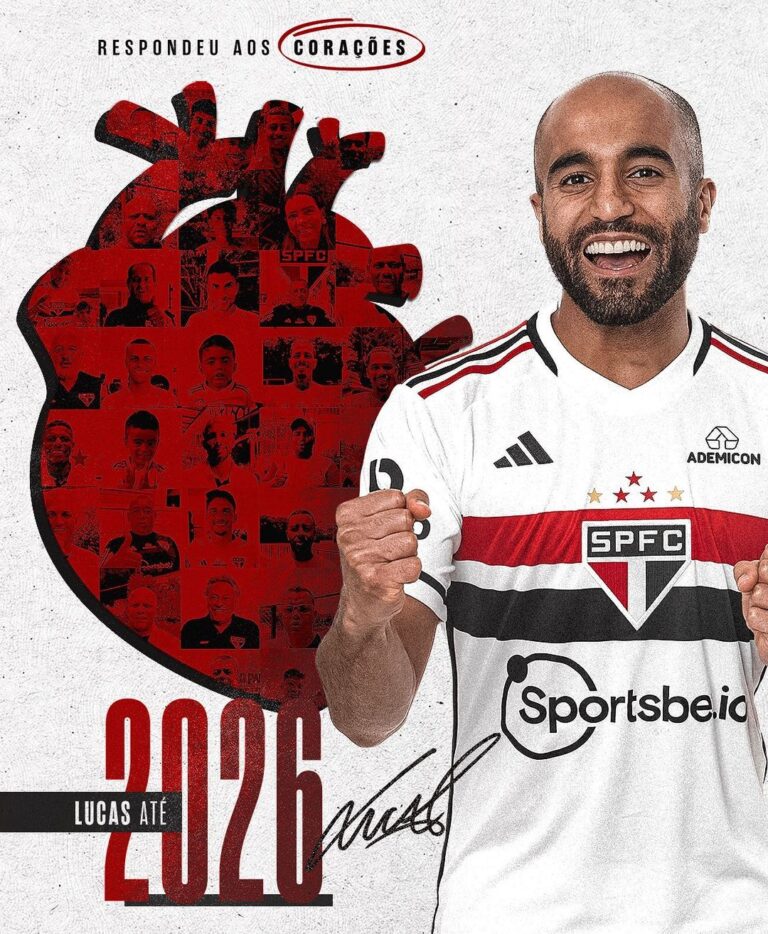 Lucas Moura Instagram - Presente de Natal para a #TorcidaQueConduz: @lucasmoura7 fica no São Paulo! ✍️ O camisa 7 respondeu aos pedidos dos milhões de corações são-paulinos espalhados pelo mundo e renovou o seu vínculo com o Tricolor, agora até 31 de dezembro de 2026 – o anterior era válido até o fim deste ano. ➡️ Saiba mais > link nos stories. #RespondeAosCorações ❤️🤍🖤 #VamosSãoPaulo 🇾🇪