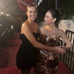 Lucy Hale Instagram - @vanityfair last night 🩷 #vfvanities And I got to see cutie @baileemadison who is more effervescent than ever !! @mollyddickson @oscardelarenta @kdeenihan @bridgetbragerhair ✨