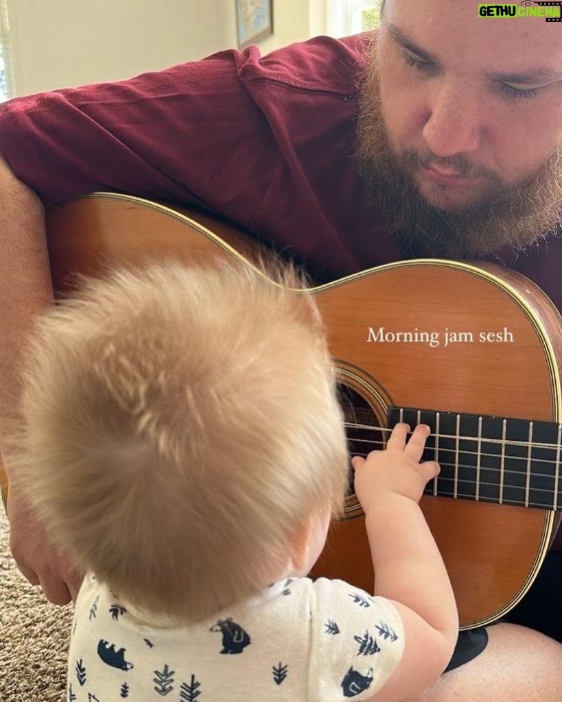 Luke Combs Instagram - I got a youngin’ of my own He’s too young to understand it When he gets a little older Watching the stage where I’m standing He’ll know it’s about him when he hears me sing I’ll take you with me