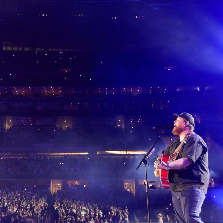 Luke Combs Instagram - Don’t mess with Texas T-shirt… Arlington, TX - thank you for helping us kickoff the World Tour! What a night!! 📸: @davidbergman #lukecombs AT&T Stadium