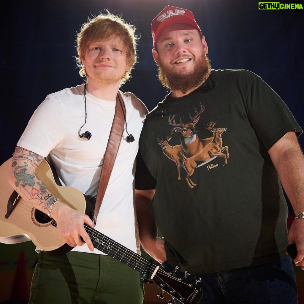 Luke Combs Instagram - Always been a big fan of @teddysphotos, so I was super pumped when he asked me to be on his new song “Life Goes On.” If you haven’t heard it yet, check it out! 📸: @davidbergman