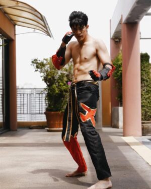 Luke Ishikawa Plowden Instagram - Jin Kazama 風間 仁 👊🏽

#halloween 
#tekken