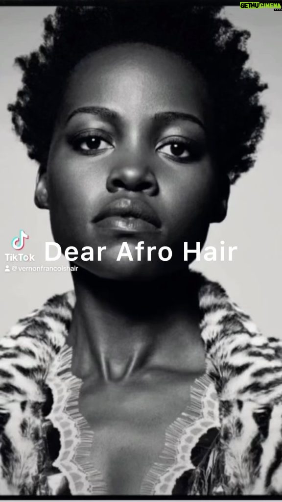 Lupita Nyong'o Instagram - Dear Afro Hair, From the depths of history to the heavens above, you embody resilience, beauty, and power. Each coil, kink, and curl carries the stories of ancestors, journeys, struggles, and triumphs. Your upward spirals defy limits, reflecting boundless strength. Braided, loced, or free, your twists and turns are chapters in a heritage narrative, a symbol of rebellion and individuality. Despite adversity, you emerge stronger and more beautiful, a living testament to art, history, and poetry. You’re not merely hair; you’re a badge of honor, a celebration of uniqueness. While the world may not fully grasp your splendor, those who wear, nurture, and adore you find inspiration. You epitomize raw beauty, nature’s creativity in tangible form. Afro hair, you teach us to embrace every kink and curl, to revel in our distinctiveness. You stand as a symbol of our legacy and limitless potential. With enduring admiration, Vernon François #vernonfrancois #curlyhair #curls #afro #afrohair #hair #hairstylist #coils #coilyhair #kinkyhair #love #lupitanyongo