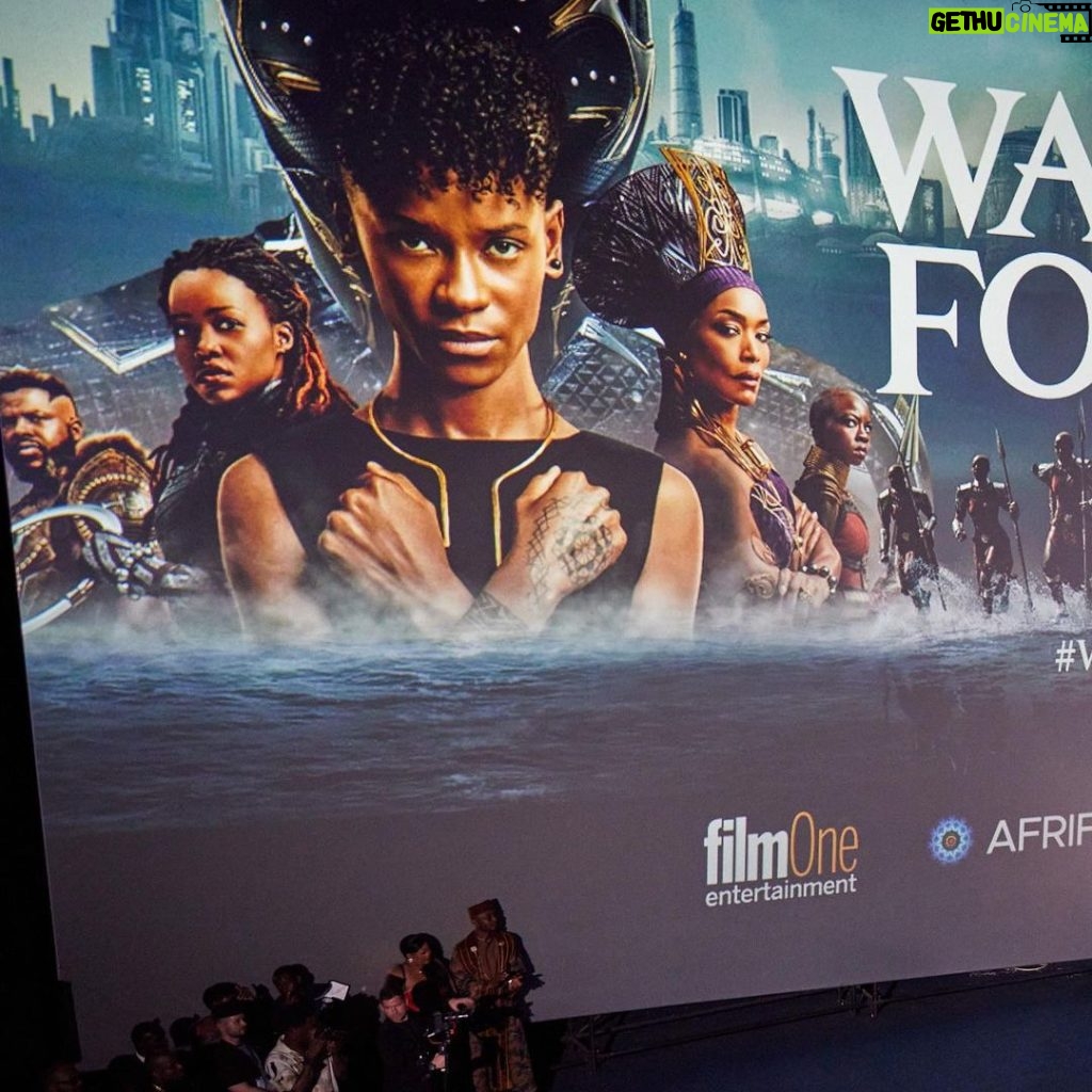 Lupita Nyong'o Instagram - One year ago, we released WAKANDA FOREVER to the world. It was our farewell song to T’Challa, to Chadwick Boseman whom we had to let go of way too soon. The fans were ready to receive it, and we felt the love all around the world, from LA, to London, to Lagos. I have learned so many lessons on grief recently, and the most valuable is how important it is not to grieve alone. Thank you to every honorary Wakandan out there for your loyalty and love! #WakandaForever #BlackPanther