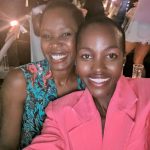 Lupita Nyong'o Instagram - Best time discovering my Eras era with my sister Fiona, @mssarahcatharinepaulson and her sister Rachel 💖💖💖💖! Earrings bejeweled by @debeersofficial and friendship bracelets by me… and some of you!! Thanks to all the Swifties for your suggestions — trading bracelets was super sweet 🍬