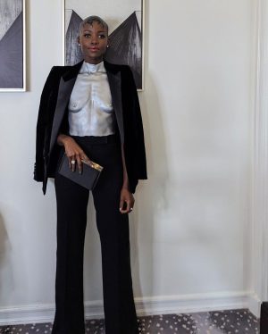 Lupita Nyong'o Instagram - A SHAMELESS OUT-OF-BODY EXPERIENCE | Tony Awards 2023

Honored, humbled, strengthened and energized to don this breastplate created by @mishajapanwala, which she cast and molded of my body.

Misha Japanwala is a Pakistani artist and fashion designer, whose work is rooted in the rejection and deconstruction of external shame attached to one’s body. In her artistic process, she creates a realistic and true record of a person’s body as an act of resistance and celebration, and an insistence on being allowed to exist freely in our bodies.

She writes, “The word ‘beghairat’ (translation: shameless) has become an anchor in my practice; thousands of people have used it to describe me and the work I create, in an effort to insult and shame me into silence. In reclaiming the word and understanding that the rejection of others’ narrow definitions of shame is one of the most powerful tools for liberation, I’ve come to deeply appreciate and respect what living a life of shamelessness truly means. My craft pertains to documenting our existence in the most truthful way I possibly can — I change nothing about the body and how it looks.I think that act of surrendering and allowing our bodies to simply be, is such a beautiful and powerful thing.”

Misha, thank you for this special opportunity to BE EXACTLY HERE, IN THIS BODY NOW. Follow her (@MishaJapanwala ) to learn more. Her extraordinary work, Beghairati Ki Nishaani: Traces of Shamelessness, is on view now at @hannahtraoregallery in New York City until July 30th.

@mishajapanwala 
@debeersofficial 
@_thebellarosacollection
@micaela 
@nickbarose
@sonyameesh
@hennabysabeen
@mrbarberj