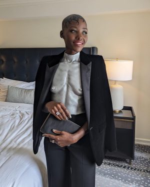 Lupita Nyong'o Instagram - A SHAMELESS OUT-OF-BODY EXPERIENCE | Tony Awards 2023

Honored, humbled, strengthened and energized to don this breastplate created by @mishajapanwala, which she cast and molded of my body.

Misha Japanwala is a Pakistani artist and fashion designer, whose work is rooted in the rejection and deconstruction of external shame attached to one’s body. In her artistic process, she creates a realistic and true record of a person’s body as an act of resistance and celebration, and an insistence on being allowed to exist freely in our bodies.

She writes, “The word ‘beghairat’ (translation: shameless) has become an anchor in my practice; thousands of people have used it to describe me and the work I create, in an effort to insult and shame me into silence. In reclaiming the word and understanding that the rejection of others’ narrow definitions of shame is one of the most powerful tools for liberation, I’ve come to deeply appreciate and respect what living a life of shamelessness truly means. My craft pertains to documenting our existence in the most truthful way I possibly can — I change nothing about the body and how it looks.I think that act of surrendering and allowing our bodies to simply be, is such a beautiful and powerful thing.”

Misha, thank you for this special opportunity to BE EXACTLY HERE, IN THIS BODY NOW. Follow her (@MishaJapanwala ) to learn more. Her extraordinary work, Beghairati Ki Nishaani: Traces of Shamelessness, is on view now at @hannahtraoregallery in New York City until July 30th.

@mishajapanwala 
@debeersofficial 
@_thebellarosacollection
@micaela 
@nickbarose
@sonyameesh
@hennabysabeen
@mrbarberj