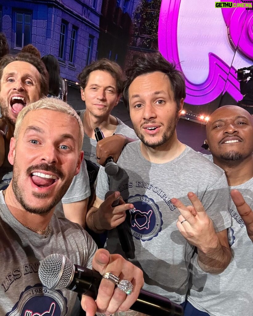 M. Pokora Instagram - Vie de janvier. 1. First date of 2024 2. @sigstrasbourg 3. Touriste à Copenhague 4. Brochette d’enfoirés 5. ❤️♾️ 6. Air me 7. Fierté 8. Champs 9. Inspi… à suivre.