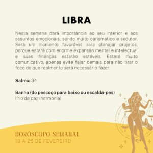 Márcia Fernandes Instagram - 💫 Horóscopo Semanal - 19 a 25 de Fevereiro 💫

A partir do dia 19, a entrada do Sol em Peixes, gera mais calma. 

No dia 23, Mercúrio entra em Peixes, podendo trazer dispersão e um lado mais indisciplinado. 

Entre os dias 24 e 28, Vênus e Júpiter em movimento tenso, pode trazer um lado mais de meritocracia, fazendo com que as nossas responsabilidades sejam preteridas em detrimento as nossas vontades e desejos pessoais.