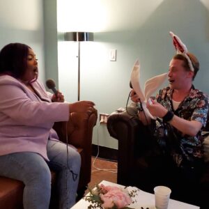 Macaulay Culkin Instagram - Here is the exact moment I handed @lizzobeeating her bunny ears. Listen to the whole interview right now on @bunnyearspodcast  at the link in my bio.