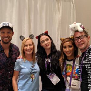 Macaulay Culkin Instagram - Went to @catconworldwide with @katdenningsss and met @angelakinsey and some famous cats. We made a video about it. 
Check it out on YouTube.com/BunnyEarsTube