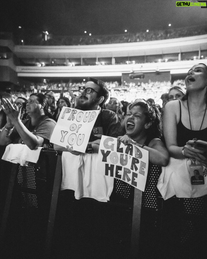 Macklemore Instagram - After a couple off days back in Seattle I landed in phoenix and was greeted by a sizzling 102 degree sun. I decided to dress up like a falcon wrangler. I met people outside that had been waiting since 9:30am to get in. We hugged, shed some tears and I felt really good in the spirit. The venue was air conditioned and dog friendly prolly. Just had that vibe that if you were a dog they’d let you chill in a hallway and give you a mini Mars bar or some shit. Anyway, I hit the stage in my falcon handling gloves and immediately felt restricted by the big tough leather covering my palms. After the first song they had to go. Bam! Threw them shits. The crowd was loose and nibble as was I, well hydrated and relatively sturdy. I was hitting a lot of spin moves to showcase how hydrated I actually was all while thinking in my head “You still got it my boy”. We laughed and some of my jokes hit. Some didn’t. Some people yawned. That always throws me off, so if you come to a show and you’re tired please hold that shit in. Anyway, the whole crowd was full of love and they sent us off stage with smiles and daps. Beautiful evening with the Cacti loving folks of Arizona. Next stop…LA for our finale show tonight.