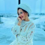 Madalsa Sharma Instagram - We go together like winter and a sweater🤍❄️🧤🧣 . . . . #iceland #thoughtoftheday #madalsasharma #kavya #glasscabin #snow #picoftheday #postoftheday #instadaily #instapic #instagood #instamood #mood #love #actorslife Hella, Iceland