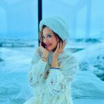 Madalsa Sharma Instagram - We go together like winter and a sweater🤍❄️🧤🧣 . . . . #iceland #thoughtoftheday #madalsasharma #kavya #glasscabin #snow #picoftheday #postoftheday #instadaily #instapic #instagood #instamood #mood #love #actorslife Hella, Iceland