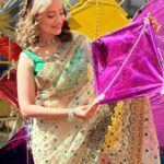 Madalsa Sharma Instagram - Mere dil ki dor is always aap sabki aor🪁🩷🫶🧵 #HappyMakarsankranti