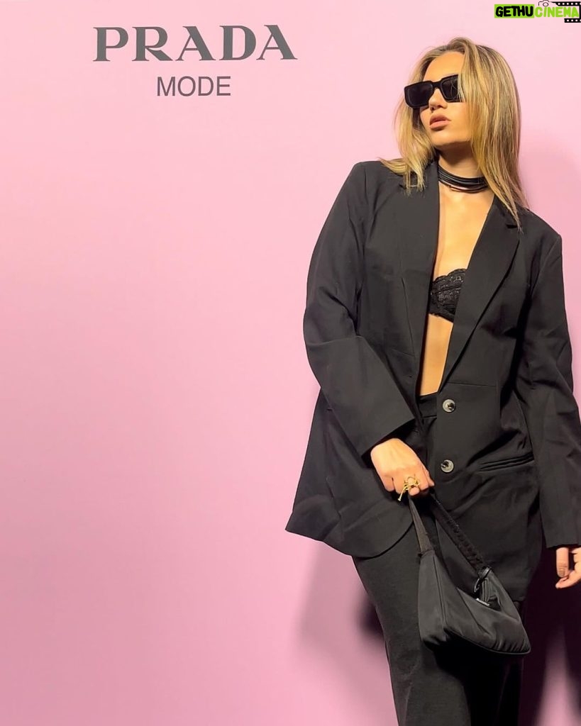 Madison Lewis Instagram - prada mode 🎀❤︎ #justrememberyourebeautiful