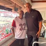 Magic Johnson Instagram - Hanging out with my brother Larry Johnson, 2X Super Bowl Champion and NFL Hall of Famer Darrell Green, Super Bowl Champion and NFL Hall of Famer Doug Williams, my great friend and Cigna President of North America Mike Triplett, and his cousin Claude at today’s Commanders game. My Commanders came up short again to the Eagles 38-31.