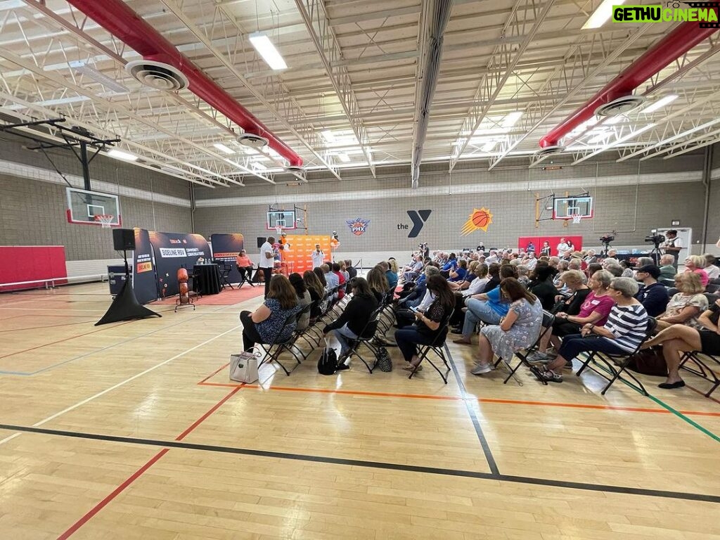 Magic Johnson Instagram - #SponsoredByGSK Another incredible event with my partners at GSK! This time we were in Scottsdale, AZ talking to older adults 60 and over about the dangers of RSV and what they can do to help Sideline RSV. The audience asked amazing questions and were enthusiastic to learn more about how they can protect themselves and their families. Thank you to the incredible YMCA staff and GSK for another awesome event! For more information visit SidelineRSV.com