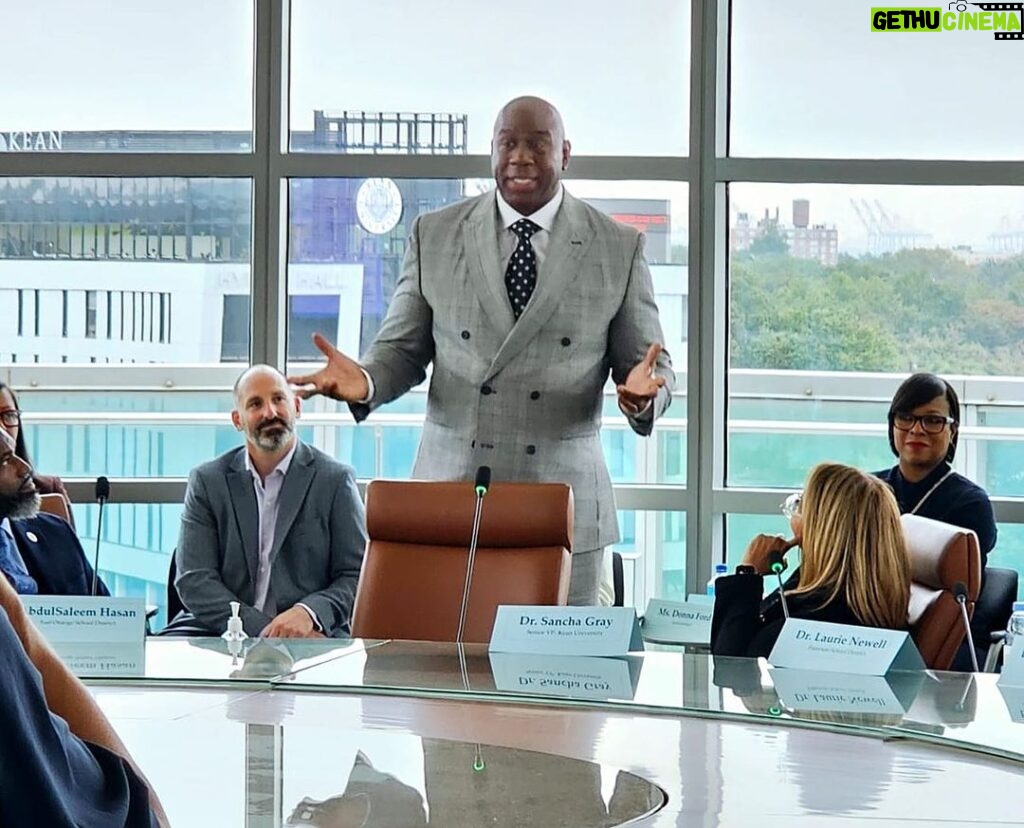 Magic Johnson Instagram - What a memorable moment for me to address the NJ Alliance of Black Superintendents and talk about young people and how we can best serve them. Thank you to every single superintendent for their dedication and commitment to young people in the state of New Jersey!