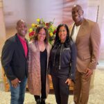 Magic Johnson Instagram - It was great to hang out with my childhood friend James Stokes and his wife Wanda this weekend. James and I use to sing Jackson 5 and Temptation songs on the street corner as kids and this weekend they came in from Lansing, Michigan to see my Commanders play. Even though the team didn’t play well against the Bills and we had 5 turnovers, it was nice to celebrate the Washington Alumni. We got to see NFL Hall of Famer Darrell Green and his wife Jewell and spent time with the man who allowed me to be an owner of the Commanders, my business partner, Josh Harris and his wife Marjorie Harris. Cookie and I will always be indebted to the Harris’s! A big thank you to @bigkyle_bbq for the great food today!