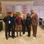 Magic Johnson Instagram - It was great to hang out with my childhood friend James Stokes and his wife Wanda this weekend. James and I use to sing Jackson 5 and Temptation songs on the street corner as kids and this weekend they came in from Lansing, Michigan to see my Commanders play. Even though the team didn’t play well against the Bills and we had 5 turnovers, it was nice to celebrate the Washington Alumni. We got to see NFL Hall of Famer Darrell Green and his wife Jewell and spent time with the man who allowed me to be an owner of the Commanders, my business partner, Josh Harris and his wife Marjorie Harris. Cookie and I will always be indebted to the Harris’s! A big thank you to @bigkyle_bbq for the great food today!