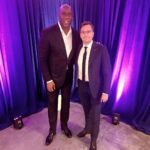 Magic Johnson Instagram - Last night I had the pleasure of speaking to 1000 people at Chapman University Business School about how I built my business and brand. I had so much fun and brought two young boys up on stage to sign their jerseys! Thank you to President of Chapman University Daniele Struppa and Dean of the Argyros School of Business and Economics Henrik Cronqvist for having me on hand to celebrate the tremendous gift from the Argyros family!