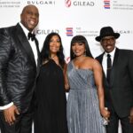 Magic Johnson Instagram - To our great friends Angela Bassett and Courtney B. Vance, thank you for hosting last night’s gala and bringing the fun and laughs like always. It wouldn’t have been a party without an epic performance from the legendary 7-time Grammy Award winning artist and the empress of soul Gladys Knight! To all of our family, friends, and business partners, thank you for supporting us at this special event and writing checks for a great cause. Sam and LaTanya Jackson, thank you for your contribution and appearance. John and Vicki Palmer, Josh and Marjorie Harris, Judge Greg Mathis and Linda Mathis, Kyle and Brittany Bell, Lakers, Dodgers, LAFC, Mike Triplett and Cigna, Equitrust, JLC, SodexoMagic, Grant Tani Barash & Altman, H.Wood media, and Canyon Partners; We are humbled by the turnout. This is the most successful Ball to End AIDS and the most money raised in the history of the event! 📸: Getty Images