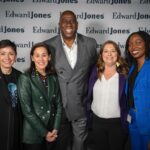 Magic Johnson Instagram - I just had one of my best speaking engagements ever with Edward Jones centered around the importance of DEI in St. Louis! The auditorium was packed with 600 people, and another 8,000 live-streamed to watch 👏🏾 I enjoyed weighing in on the significance of prioritizing DEI work and how it can positively impact society. Along with creating a level playing field and promoting equitable opportunities, it also has the potential to boost the ROI in corporate America. Thank you to Managing Partner Penny Pennington, Chief Transformation Officer Kristin Johnson, Head of DEI Jennifer Kingston, and Principal/General Partner Vanessa Okuraiwe for their unbelievable work in DEI at Edward Jones. What a strong way to begin Black History Month!
