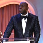 Magic Johnson Instagram - Cookie and I had so much fun last night with all of our family, friends, and business partners at the 4th Annual Elizabeth Taylor Ball to End AIDS! Elizabeth Taylor meant so much to us and we are blessed and grateful that we received the Elizabeth Taylor Commitment to End AIDS Award for our work toward an AIDS-free world. Thank you to the Elizabeth Taylor AIDS Foundation with a special shoutout to Cathy Brown and John Scott for honoring us. Thank you to Chairman & CEO of Presenting Sponsor Gilead Sciences Daniel O’Day for attending the event and presenting us with the award and Diamond Sponsor Bulgari for your generosity. And a special thank you to Former President Barack and First Lady Michelle Obama for their moving and inspirational message for Cookie and I. Thank you for bringing about great change in the world and leading our country! 📸: @gettyimages