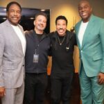 Magic Johnson Instagram - Hanging out with late night TV superstar Jimmy Kimmel and Hall of Fame baseball player Dave Winfield backstage at last night’s show!