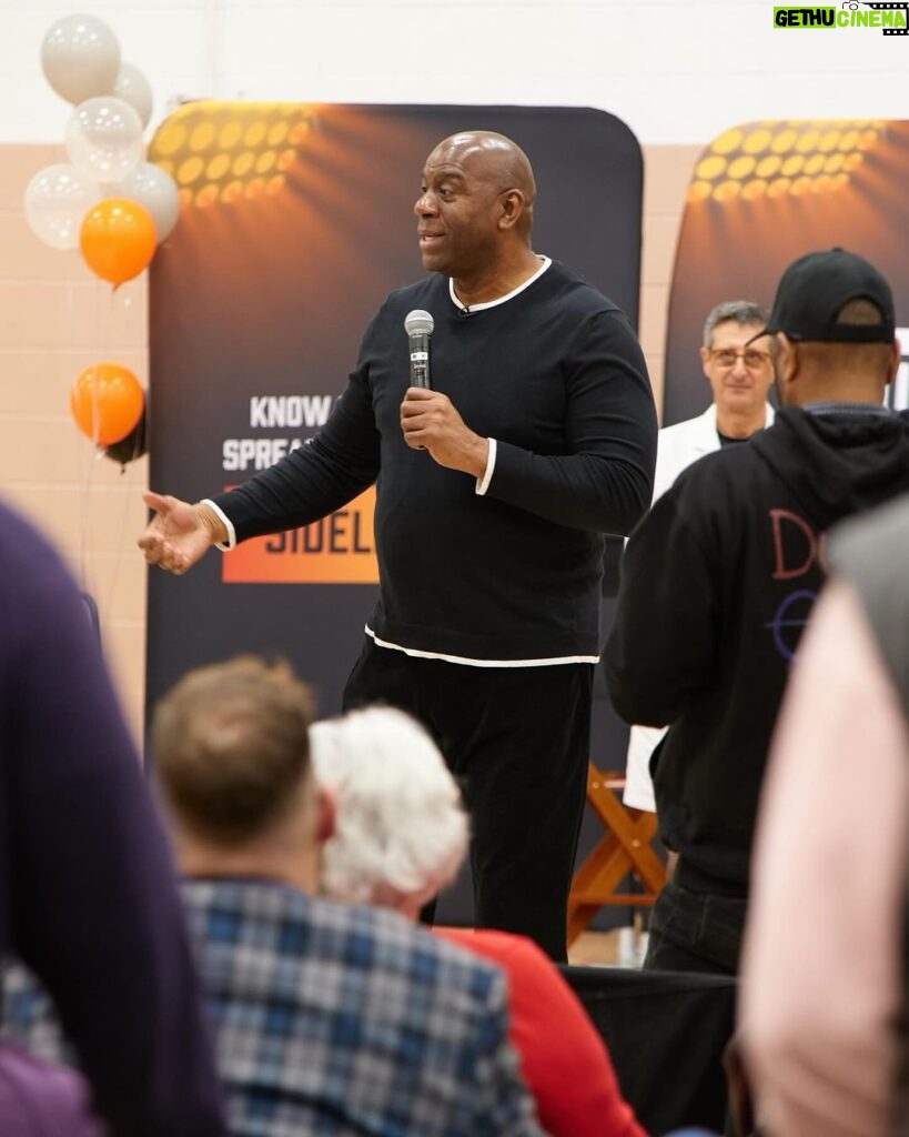 Magic Johnson Instagram - #SponsoredByGSK My health is a top priority, but like so many others around my age, I didn’t realize that I was at higher risk for severe illness from RSV (respiratory syncytial virus) infection. Each year in the US, about 177,000 adults 65 and older are hospitalized for RSV, and sadly, about 14k of those cases result in death. That’s why I am a part of the @Sideline_RSV campaign, to bring health conversations about the risk of RSV for older adults to the forefront. If you’re 60 or older, ask your doctor or pharmacist about RSV and vaccination. Visit www.SidelineRSV.com for more.