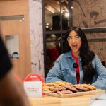 Maitreyi Ramakrishnan Instagram - I can’t believe I got to work with @timhortons to help launch their NEW Dream Cookies! Seriously, I can’t believe it because it really doesn’t feel like work when you’re partnering with a brand that truly is such a key part of how you’ve grown up (because I’m a Mississauga Suburban gal). I’ve always been team cookies, so this partnership was so perfect throughout the whole process. Being able to shoot a commercial (that also has my brother in it?!) and host so many lovely folks for a tasting event at the Tim Hortons Test Kitchen was a blast. To be very honest, it felt like a wedding between me and Tim Hortons and honestly I’m okay with that. If you get the chance to try out the new Dream Cookies, let me know! Or let me know your favourite items from Tims. ALL THE DREAM COOKIES AND AN EVERYTHING BAGEL TOASTED WITH HERB AND GARLIC CREAM CHEESE FOR THE WIN!❤️🇨🇦