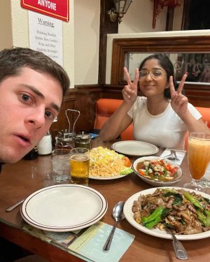 Maitreyi Ramakrishnan Instagram - Ben and Devi are cool but they have nothing on Texas and Dave🫡🥳❤️