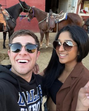 Maitreyi Ramakrishnan Instagram - Ben and Devi are cool but they have nothing on Texas and Dave🫡🥳❤️